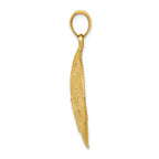 FJC Finejewelers 14k Yellow Gold Solid Polished Laser-cut Sand Dollar Charm