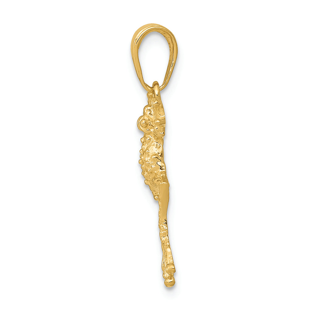 FJC Finejewelers 14k Yellow Gold Solid Polished Open-backed Frog Charm