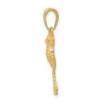 FJC Finejewelers 14k Yellow Gold Solid Polished Open-backed Frog Charm
