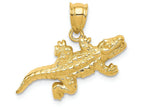FJC Finejewelers 14k Yellow Gold Solid Polished Open-backed Crocodile Charm