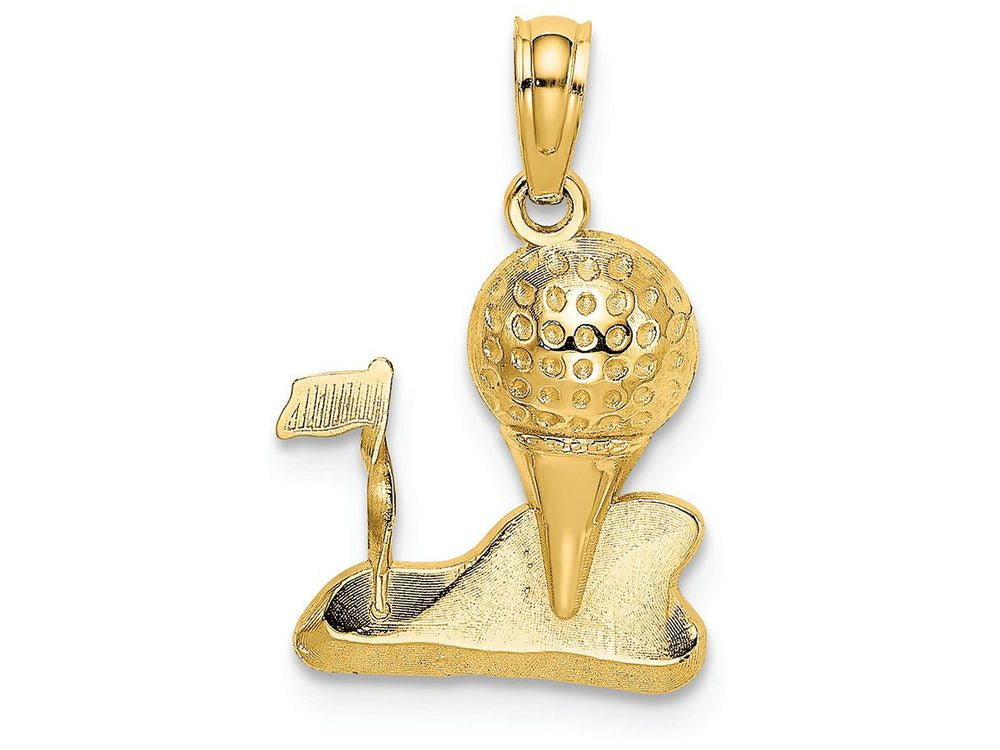 FJC Finejewelers 14k Yellow Gold Solid Polished Golfing Charm