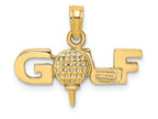 FJC Finejewelers 14k Yellow Gold Solid Polished Golf Charm