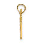 FJC Finejewelers 14k Yellow Gold Solid Polished Golf Gal Charm