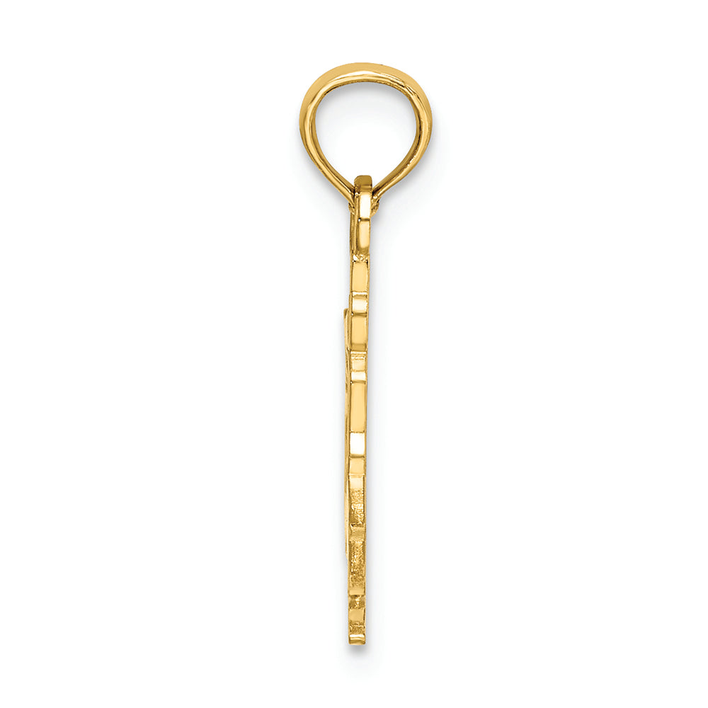 FJC Finejewelers 14k Yellow Gold Solid Polished Gymnast Charm