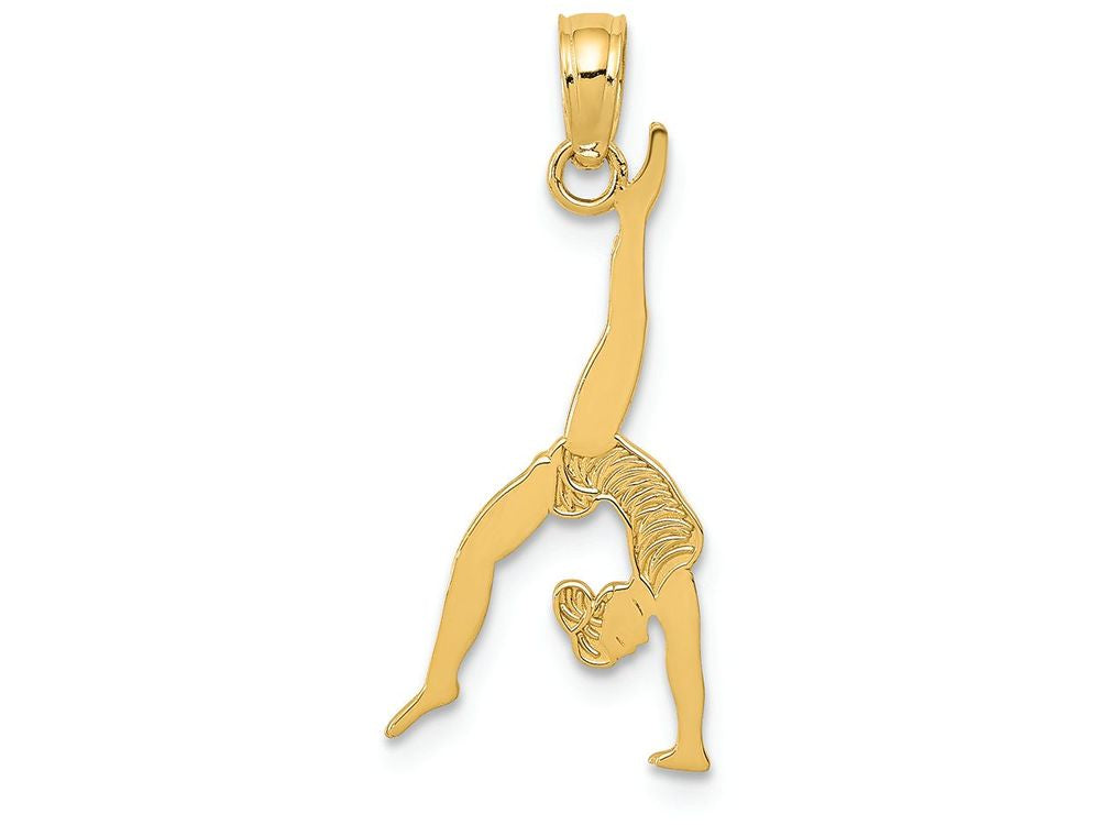 FJC Finejewelers 14k Yellow Gold Solid Polished Gymnast Charm