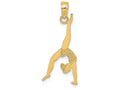 FJC Finejewelers 14k Yellow Gold Solid Polished Gymnast Charm