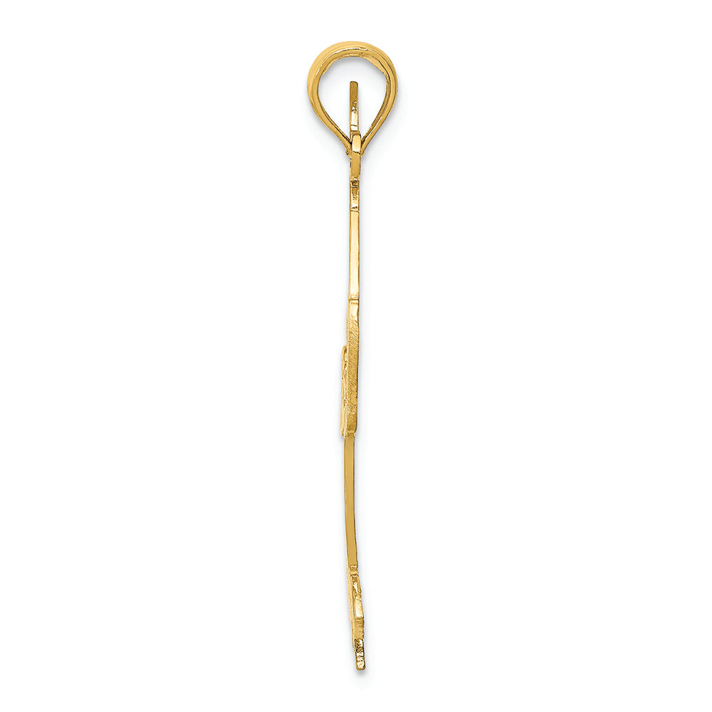 FJC Finejewelers 14k Yellow Gold Solid Polished Gymnast Charm