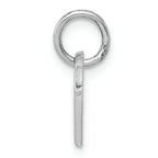 FJC Finejewelers 14k White Gold Polished Checkered Flags Charm