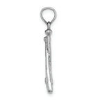 FJC Finejewelers 14k White Gold White Baseball Bats Ball Charm