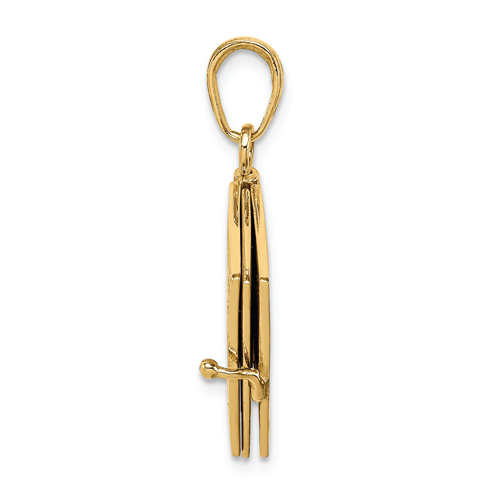 FJC Finejewelers 14k Yellow Gold Ten Commandments Bible Charm