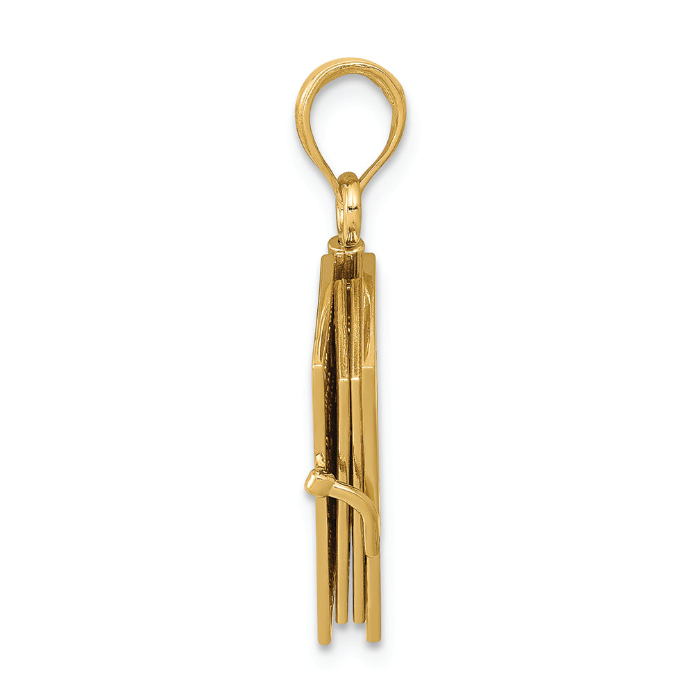 FJC Finejewelers 14k Yellow Gold Lords Prayer Bible Charm