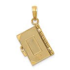 FJC Finejewelers 14k Yellow Gold Lords Prayer Bible Charm