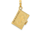 FJC Finejewelers 14k Yellow Gold Lords Prayer Bible Charm