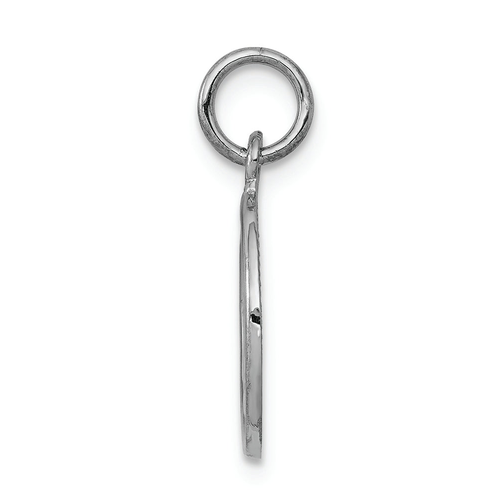 FJC Finejewelers 14k White Gold Polished Angel Charm