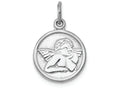 FJC Finejewelers 14k White Gold Polished Angel Charm