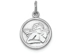 FJC Finejewelers 14k White Gold Polished Angel Charm