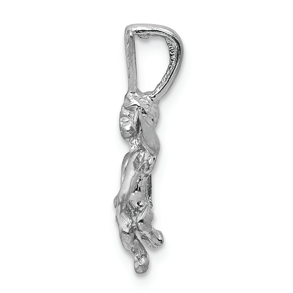 FJC Finejewelers 14k White Gold Satin Angel Charm