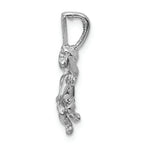 FJC Finejewelers 14k White Gold Satin Angel Charm