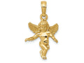 FJC Finejewelers 14k Yellow Gold Polished Solid Angel Charm