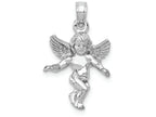 FJC Finejewelers 14k White Gold 3d Guardian Angel Charm