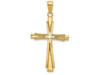 FJC Finejewelers 14k Yellow Gold Polished Solid Cross Charm