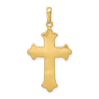 FJC Finejewelers 14k Two-tone Gold Fleur De Lis Cross Charm