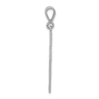 FJC Finejewelers 14k White Gold Thorn Cross Charm