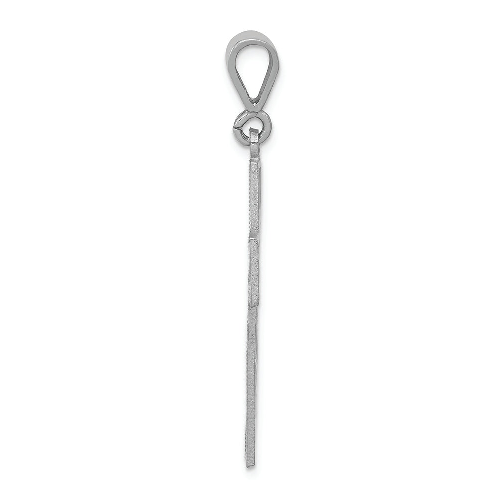 FJC Finejewelers 14k White Gold Thorn Cross Charm