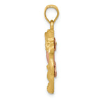 FJC Finejewelers 14k Two-tone Gold Cat Charm