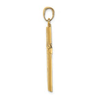 FJC Finejewelers 14k Yellow Gold Polished Cross Charm