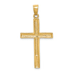 FJC Finejewelers 14k Yellow Gold Polished Cross Charm