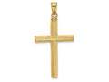 FJC Finejewelers 14k Yellow Gold Polished Cross Charm