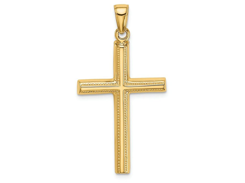 FJC Finejewelers 14k Yellow Gold Polished Cross Charm