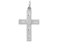 FJC Finejewelers 14k White Gold Bright Cut Latin Cross Charm