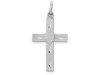 FJC Finejewelers 14k White Gold Bright Cut Latin Cross Charm