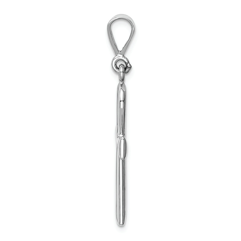 FJC Finejewelers 14k White Gold Ankh Cross Charm