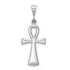FJC Finejewelers 14k White Gold Ankh Cross Charm