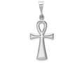FJC Finejewelers 14k White Gold Ankh Cross Charm