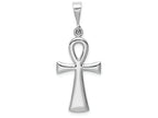 FJC Finejewelers 14k White Gold Ankh Cross Charm