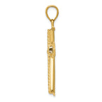 FJC Finejewelers 14k Yellow Gold Twisted Cross Charm