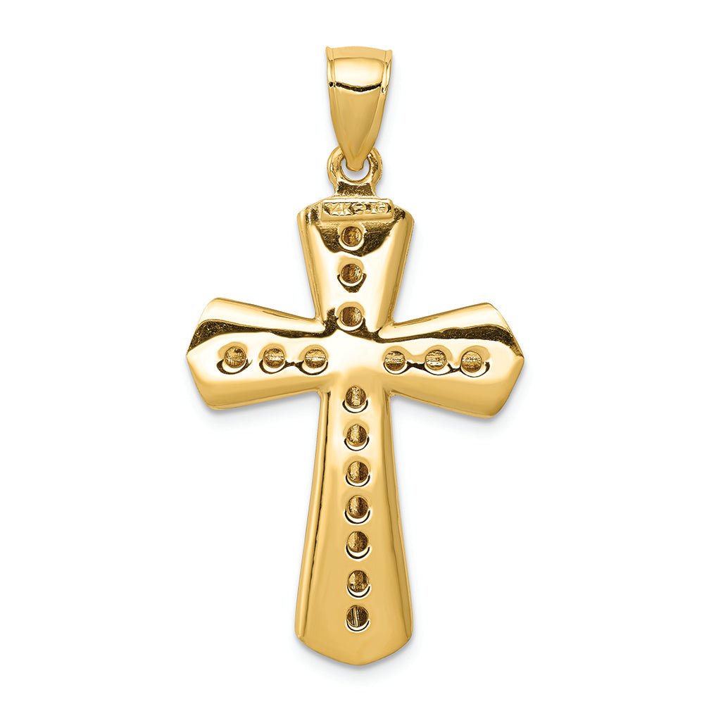 FJC Finejewelers 14k Yellow Gold Twisted Cross Charm