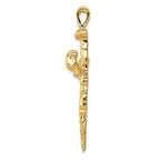 FJC Finejewelers 14k Yellow Gold Polished Cross Charm