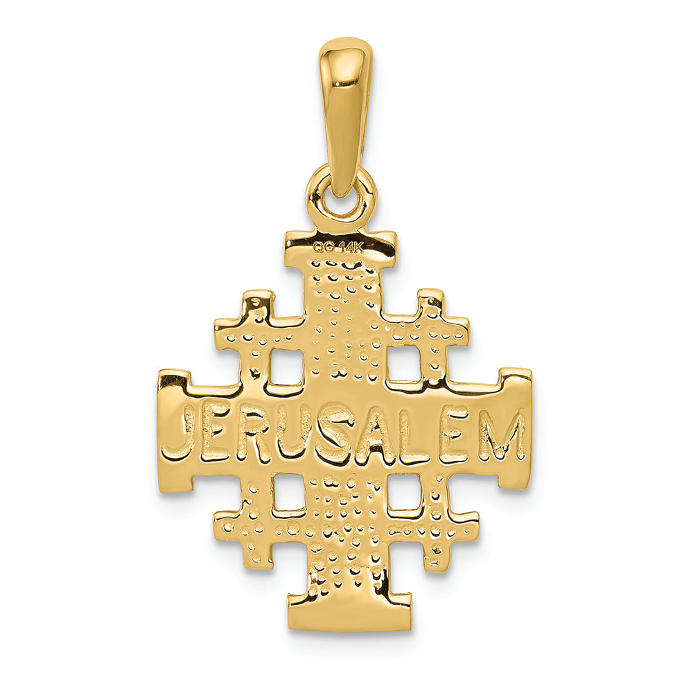 FJC Finejewelers 14k Yellow Gold Jerusalem Cross Charm