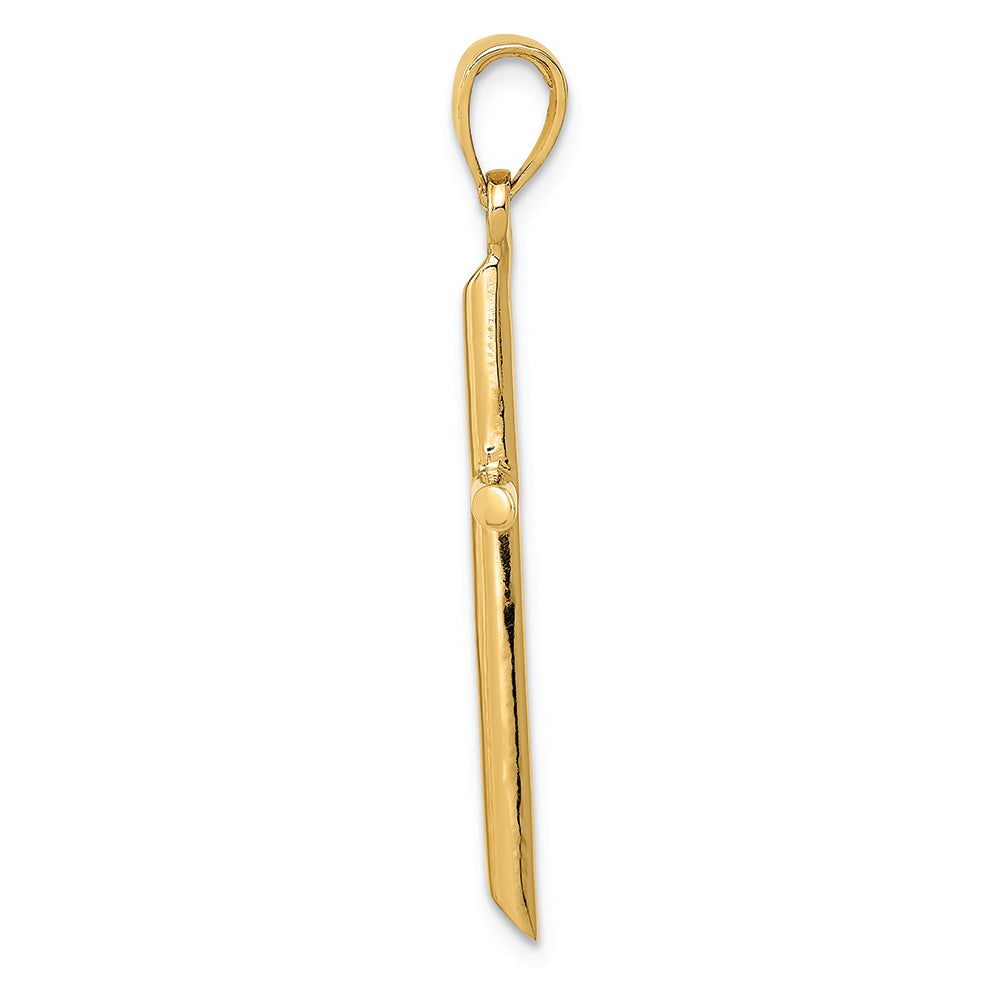 FJC Finejewelers 14k Yellow Gold Polished Cross Charm