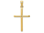 FJC Finejewelers 14k Yellow Gold Polished Cross Charm