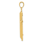 FJC Finejewelers 14k Yellow Gold Polished Cross Charm