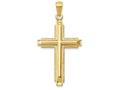 FJC Finejewelers 14k Yellow Gold Polished Cross Charm