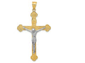 FJC Finejewelers 14k Two-tone Gold Inri Crucifix Charm