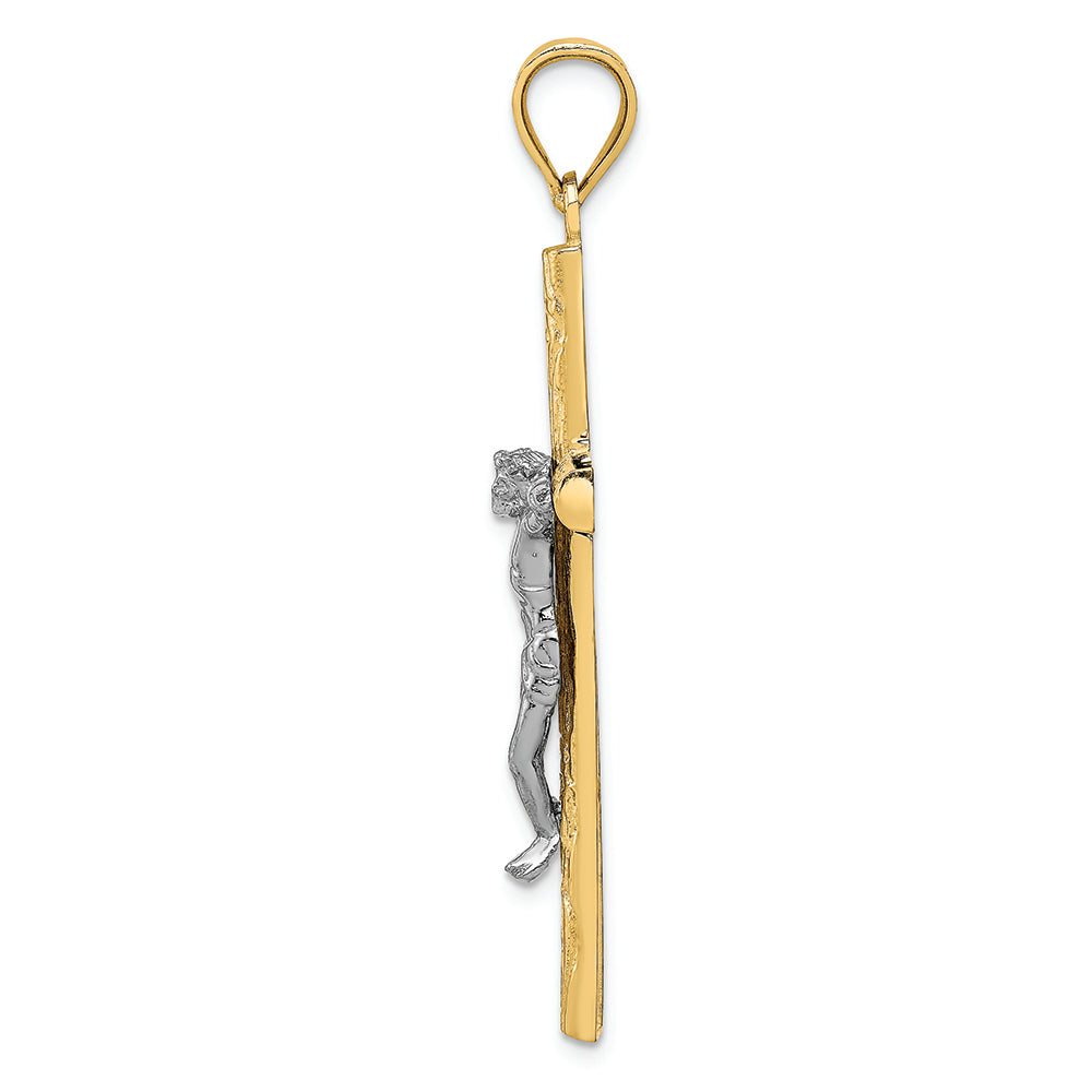 FJC Finejewelers 14k Two-tone Gold Crucifix Charm