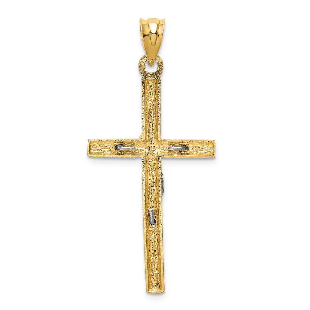 FJC Finejewelers 14k Two-tone Gold Crucifix Charm